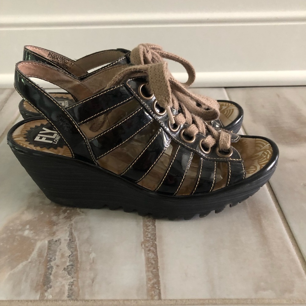 Fly London Yuma lace up sandals